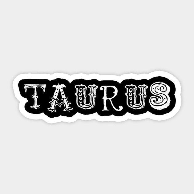 Taurus Zodiac Horoscope Sign Sticker by swagmaven